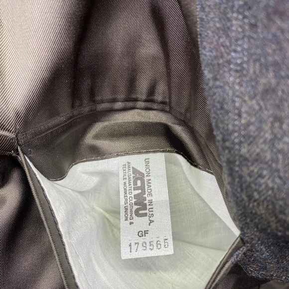 Patrick James Lords of London Gray Herringbone Wool Blazer Mens Sport Coat USA - Picture 9 of 11